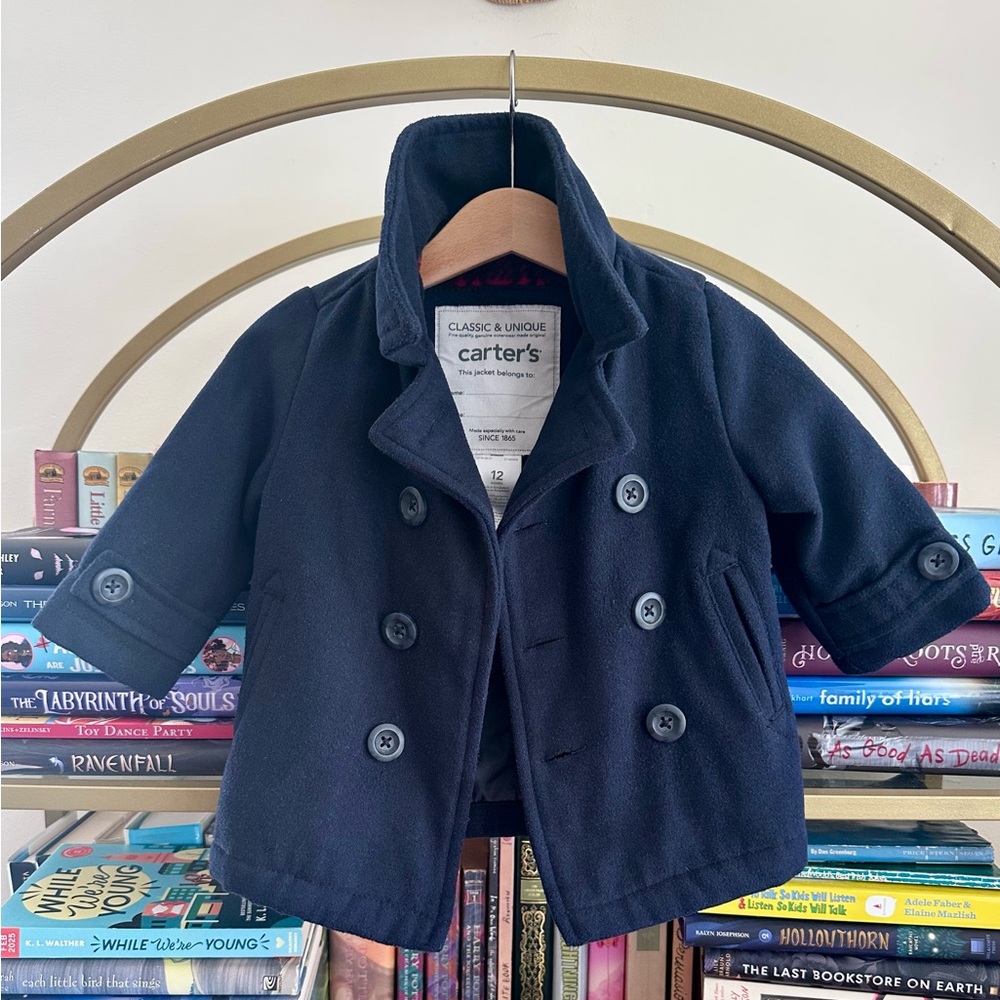 Carter’s Classic Navy Fully-Lined Double-breasted Peacoat Jacket ⚓